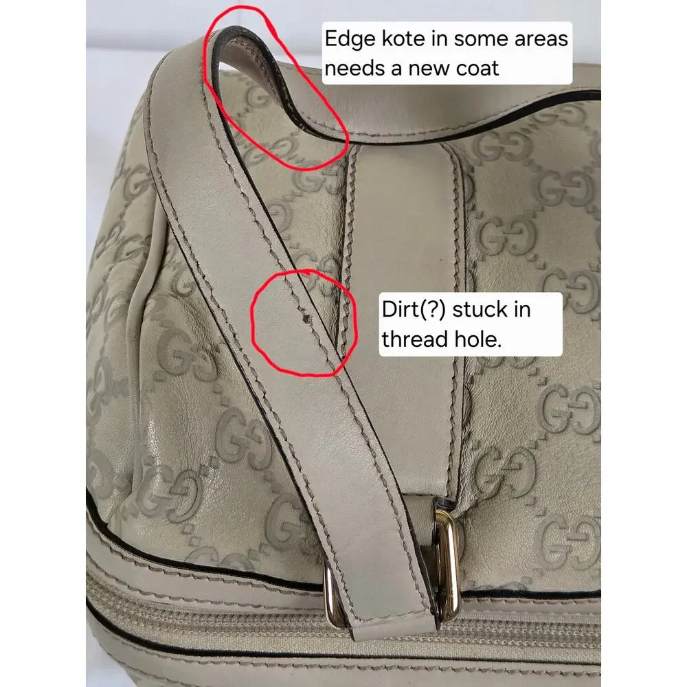 Gucci Signature GG Embossed Boston Shoulder Bag